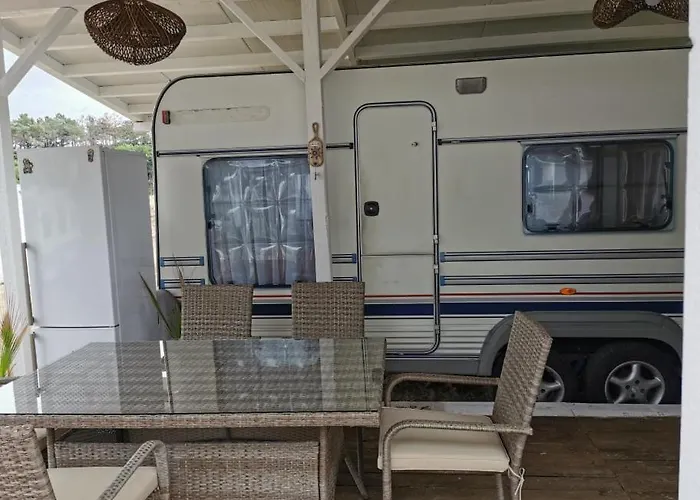 Sea Caravan On The Camping