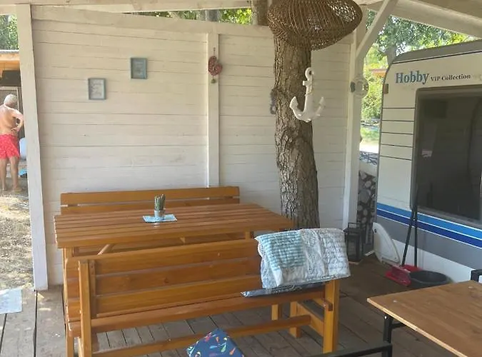 Sea Caravan On The Camping *