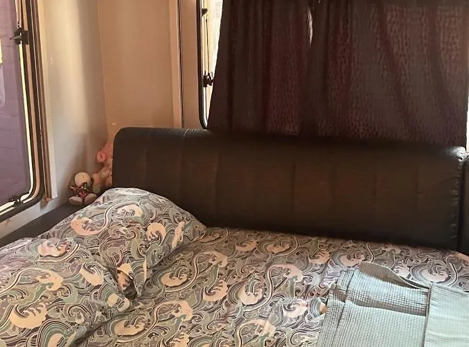 Sea Caravan On The Camping *