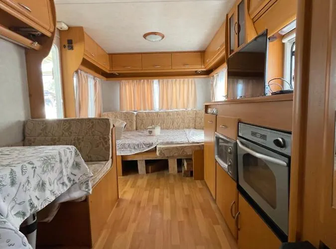 Sea Caravan On The Camping