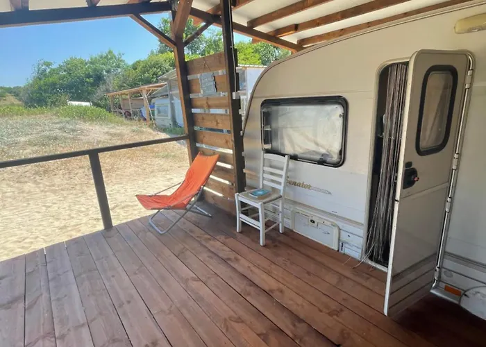 Camping Sea Caravan On The