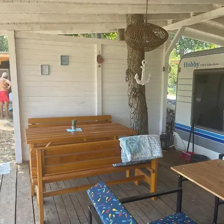 Sea Caravan On The Campingplatz *