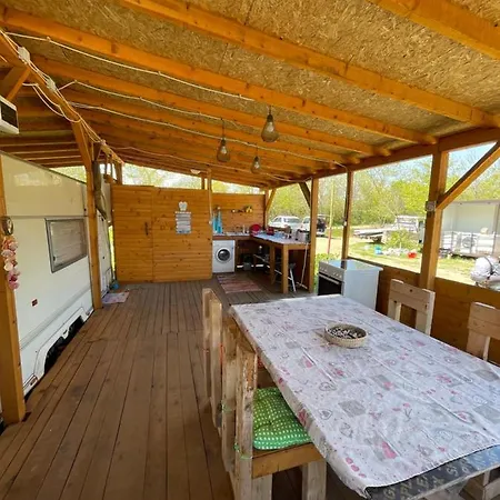 Sea Caravan On The Campsite Kiten (Burgas)